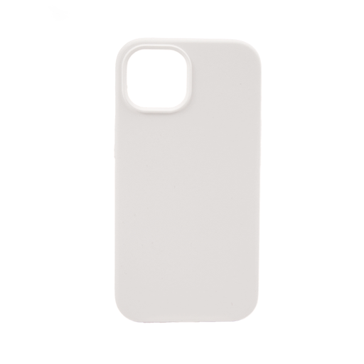 [840000013646] CARATULA SILICON TIPO ORIGINAL S/LOGO IPHONE 15/14/13 BLANCO