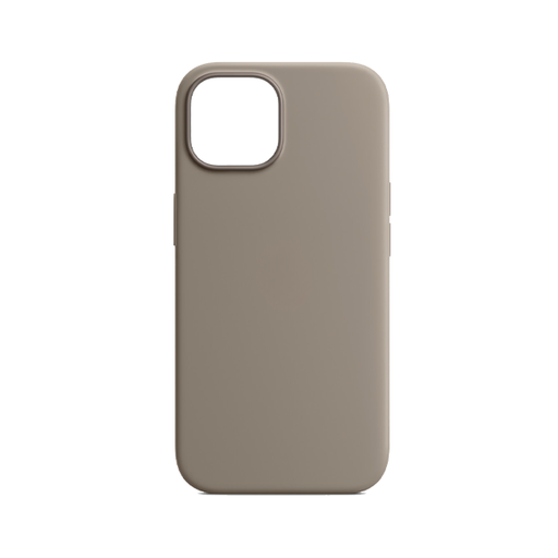 [840000013918] CARATULA SILICON TIPO ORIGINAL S/LOGO IPHONE 15/14/13 GRIS CLARO