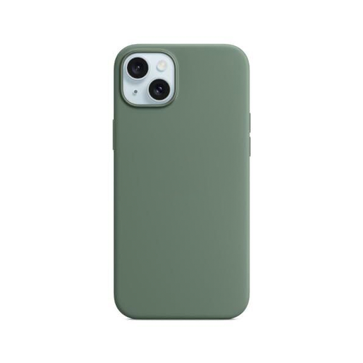 [840000013306] CARATULA SILICON TIPO ORIGINAL S/LOGO IPHONE 15/14/13 VERDE OLIVO