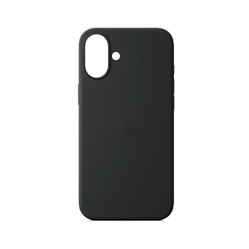[840000013908] CARATULA SILICON TIPO ORIGINAL S/LOGO IPHONE 16 PLUS NEGRO