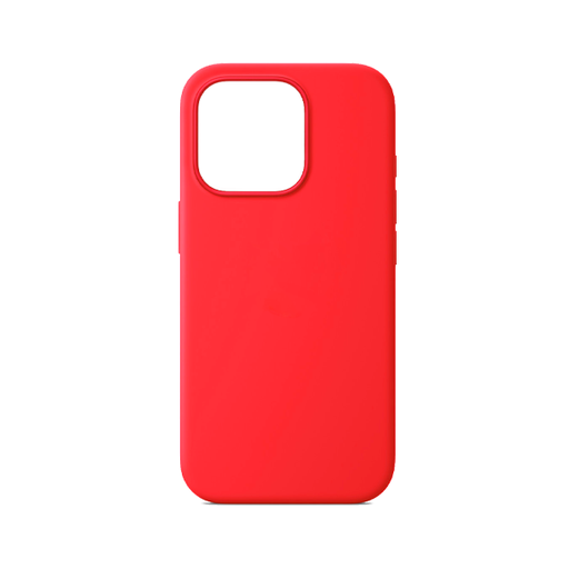 [840000013904] CARATULA SILICON TIPO ORIGINAL S/LOGO IPHONE 16 PRO ROJO