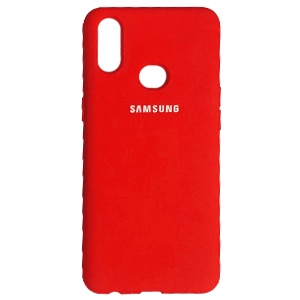 [840000010034] CARATULA SILICON TIPO ORIGINAL SAMSUNG A10s ROJA