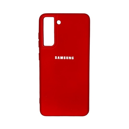 [840000011984] CARATULA SILICON TIPO ORIGINAL SAMSUNG S21 FE ROJA