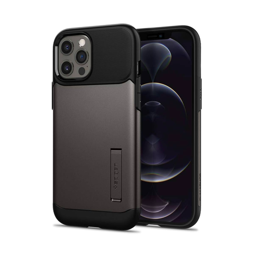 [8809710755048] CARATULA SLIM ARMOR SPIGEN IPHONE 12/12 PRO NEGRA