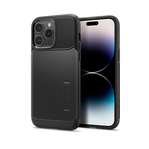 [8809811862256] CARATULA SLIM ARMOR SPIGEN IPHONE 14 PRO NEGRA