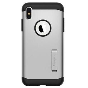 [8809613760989] CARATULA SLIM ARMOR SPIGEN IPHONE XS MAX PLATA