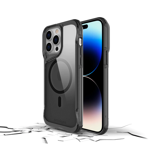 [810023955351] CARATULA SUPER HERO + MAG IPHONE 15 PRO MAX SMOKE PRODIGEE