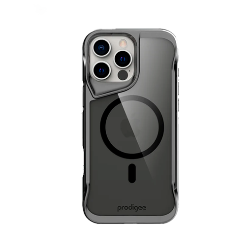 [iPh16P-6.7-SHR-SMK] CARATULA SUPER HERO + MAG IPHONE 16 PRO MAX SMOKE PRODIGEE