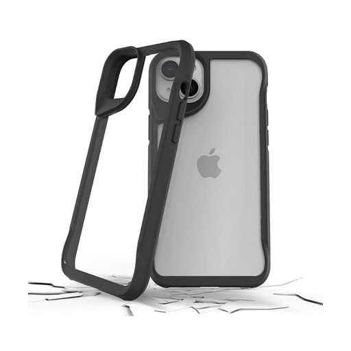 [810023953388] CARATULA SUPER HERO IPHONE 14/13 NEGRA PRODIGEE