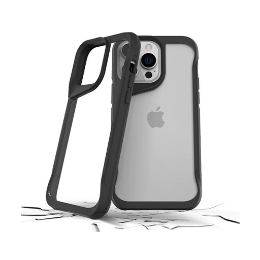 [810023953425] CARATULA SUPER HERO IPHONE 14/13/12 PRO MAX NEGRA PRODIGEE