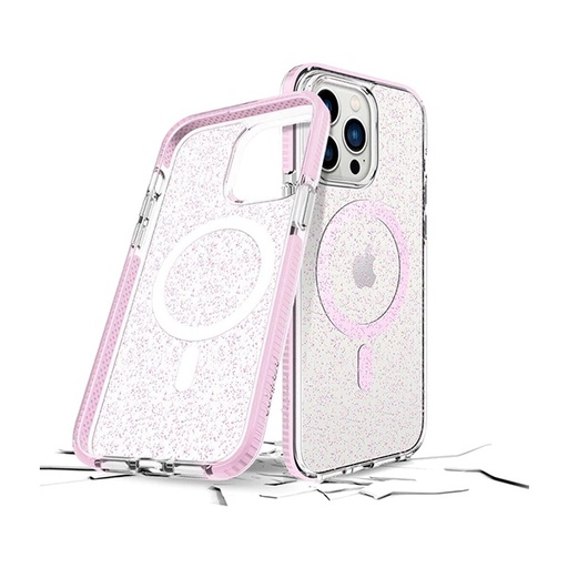 [810023953753] CARATULA SUPERSTAR + MAG IPHONE 14/13/12 PRO MAX ROSE PRODIGEE