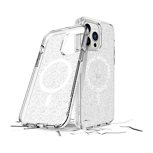 [810023953746] CARATULA SUPERSTAR + MAG IPHONE 14/13/12 PRO MAX TRANSPARENTE PRODIGEE