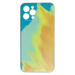 [840000011085] CARATULA TPU ACUARELA IPHONE 12 PRO AQUA/AMARILLO