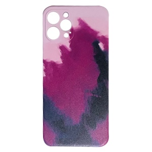[840000011072] CARATULA TPU ACUARELA IPHONE 12 PRO MAX LILA/VINO