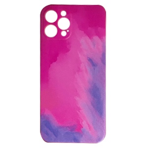 [840000011086] CARATULA TPU ACUARELA IPHONE 12 PRO ROJA/ROSA