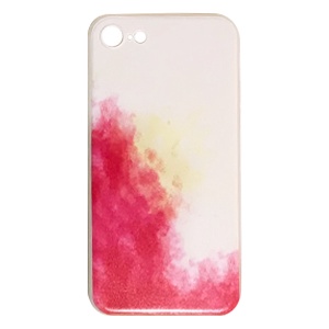 [840000011063] CARATULA TPU ACUARELA IPHONE 7/8/SE2/SE3 BLANCA/ROJA