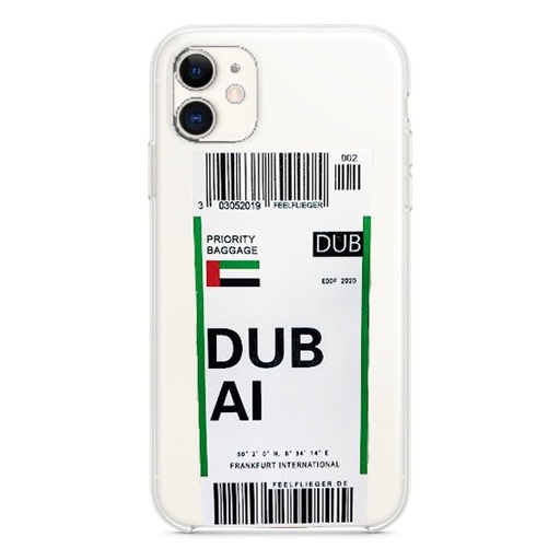 [840000011608] CARATULA TPU AEROPUERTO DUBAI IPHONE 13 TRANSPARENTE