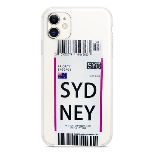 [840000011617] CARATULA TPU AEROPUERTO SYDNEY IPHONE 13 TRANSPARENTE