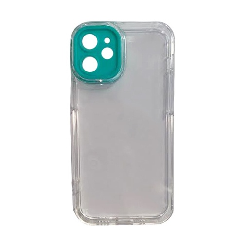 [840000011836] CARATULA TPU CAMCOLOR IPHONE 12 MINI TRANSPARENTE AQUA