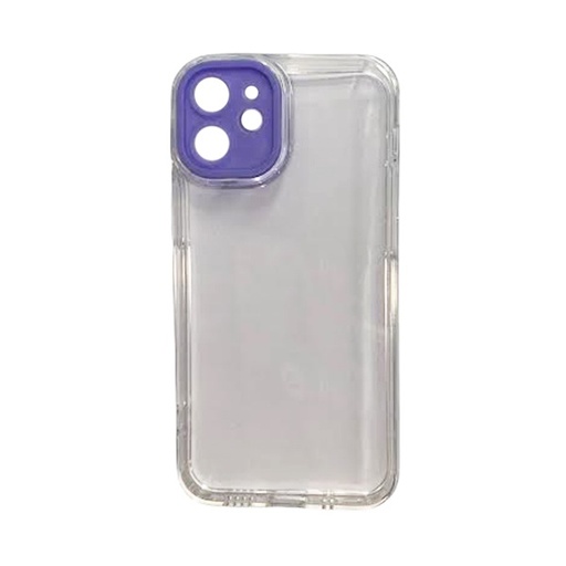 [840000011837] CARATULA TPU CAMCOLOR IPHONE 12 MINI TRANSPARENTE LILA