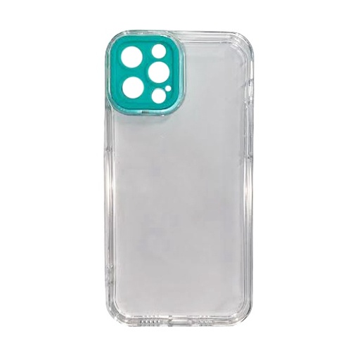 [840000011848] CARATULA TPU CAMCOLOR IPHONE 12 PRO MAX TRANSPARENTE AQUA