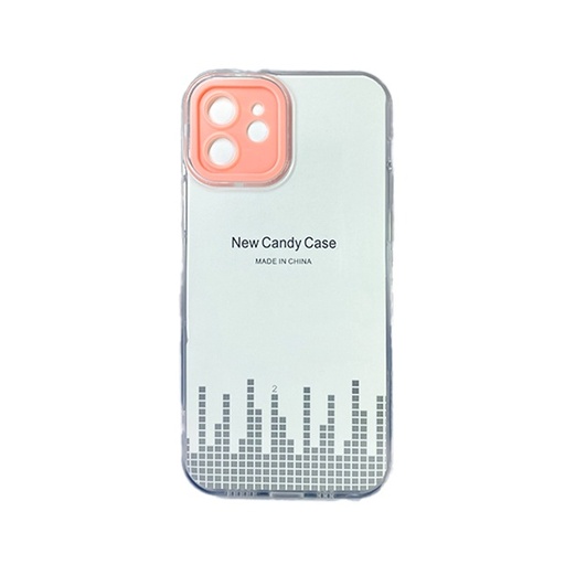 [840000012260] CARATULA TPU CAMCOLOR IPHONE 12 TRANSPARENTE ROSA