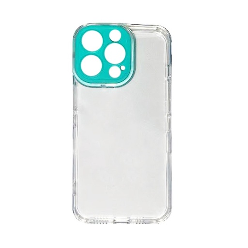 [840000011866] CARATULA TPU CAMCOLOR IPHONE 13 PRO TRANSPARENTE AQUA
