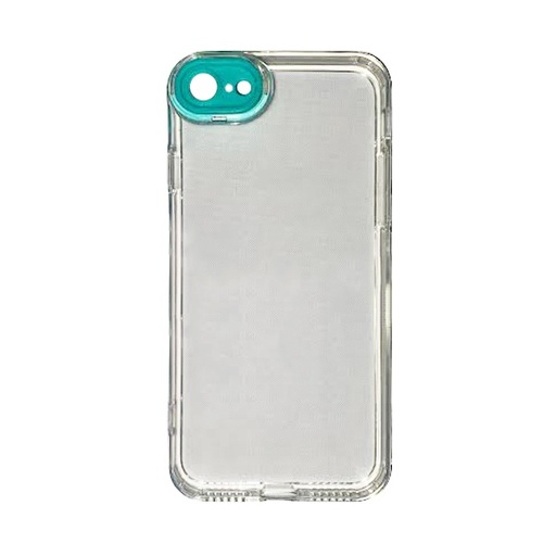 [840000011824] CARATULA TPU CAMCOLOR IPHONE 7/8/SE2/SE3 TRANSPARENTE AQUA