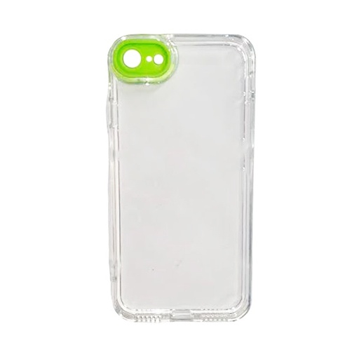 [840000011826] CARATULA TPU CAMCOLOR IPHONE 7/8/SE2/SE3 TRANSPARENTE VERDE