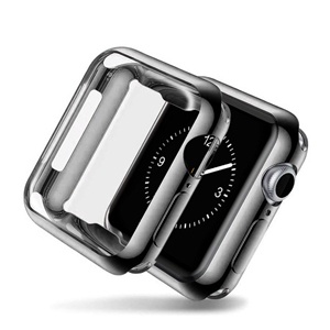 [885126628297] CARATULA TPU ELECTROPLATING 360 APPLE WATCH 4 44mm NEGRA