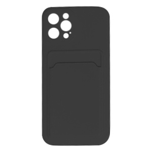 [840000011018] CARATULA TPU TARJETERO IPHONE 12 PRO NEGRA