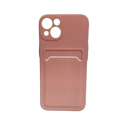 [840000011651] CARATULA TPU TARJETERO IPHONE 13 ROSA