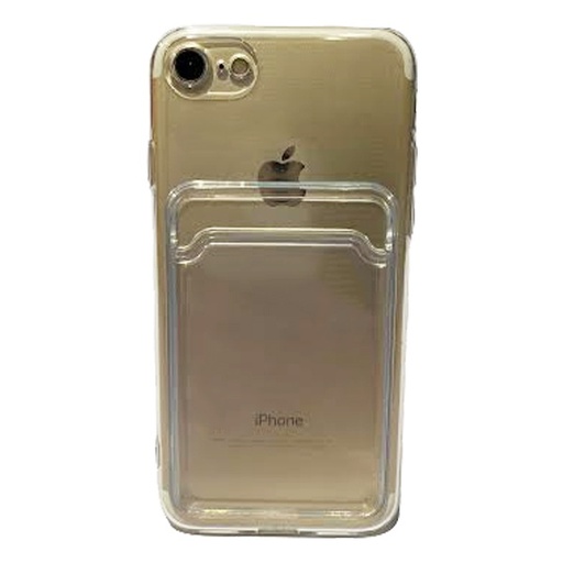 [840000011600] CARATULA TPU TARJETERO IPHONE 7/8/SE2/SE3 TRANSPARENTE