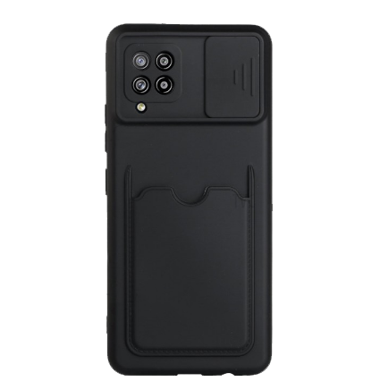 [840000011357] CARATULA TPU TARJETERO SAMSUNG A42 4G NEGRA