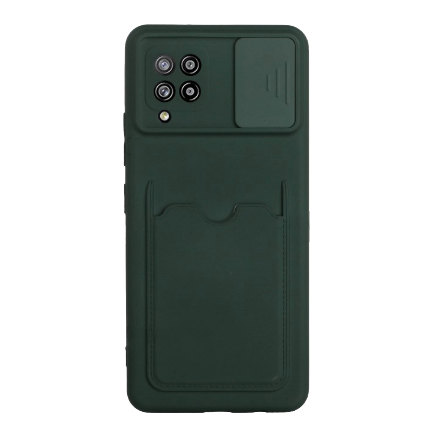 [840000011360] CARATULA TPU TARJETERO SAMSUNG A42 4G VERDE