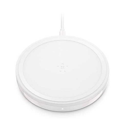 [745883777570] CARGADOR INALAMBRICO Qi REDONDO BELKIN (REFURBISHEAD) BLANCO