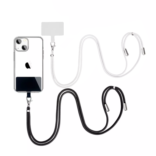 [840000013381] CORREA AJUSTABLE PARA CELULAR BLANCO