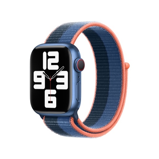 [840000012108] CORREA LOOP SPORT APPLE WATCH 38/40mm AZUL MARINO/NARANJA #68