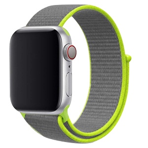 [840000011219] CORREA LOOP SPORT APPLE WATCH 42/44mm GRIS/VERDE