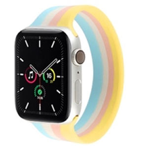 [840000011231] CORREA SILICON APPLE WATCH 42/44mm ARCOIRIS PASTEL
