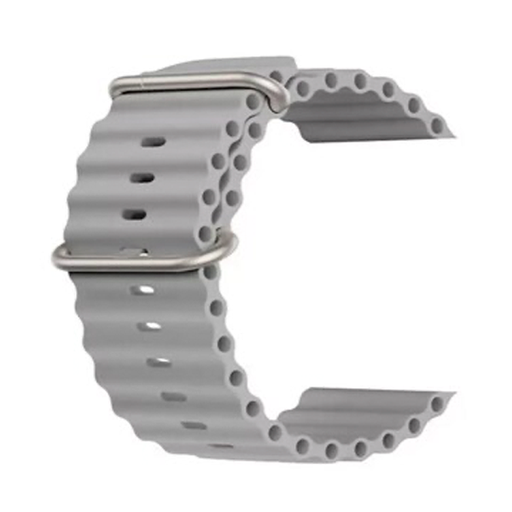 [840000013938] CORREA SILICON TIPO OCEAN APPLE WATCH ULTRA 42-49mm GRIS CLARO