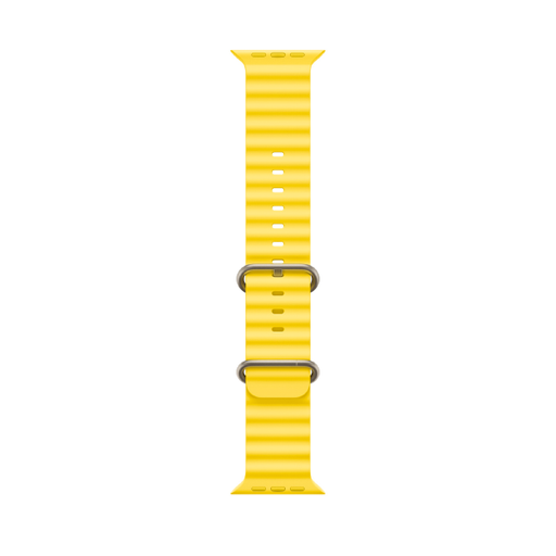 [840000012963] CORREA SILICON TIPO OCEAN APPLE WATCH ULTRA 45-49mm AMARILLO