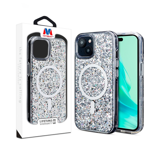 [885126741705] ESTUCHE DAZZLE MAGSAFE IPHONE 15/14/13 STARDUST MYBAT