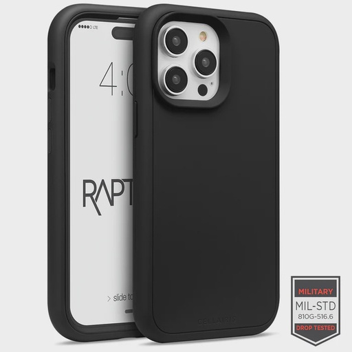 [842932187431] ESTUCHE RAPTURE ELITE IPHONE 14/13/12 PRO MAX NEGRO MATTE 83-0030006R