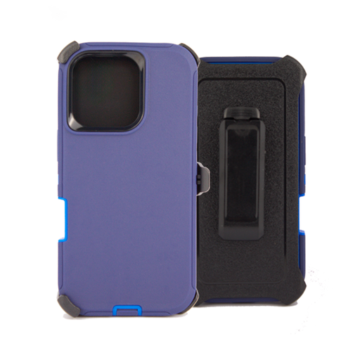 [840000013773] ESTUCHE TIPO DEFENDER IPHONE 16 PRO AZUL CON CLIP