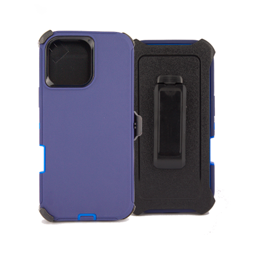 [840000013776] ESTUCHE TIPO DEFENDER IPHONE 16 PRO MAX AZUL CON CLIP