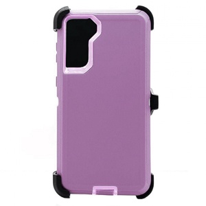 [840000010933] ESTUCHE TIPO DEFENDER SAMSUNG S21 PLUS VINO/ROSA CON CLIP