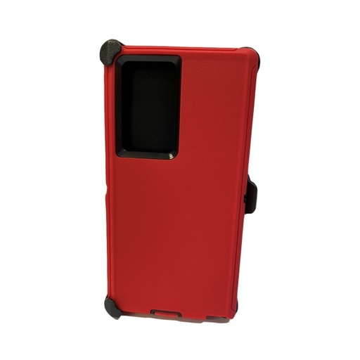 [840000012072] ESTUCHE TIPO DEFENDER SAMSUNG S22 ULTRA ROJO CON CLIP