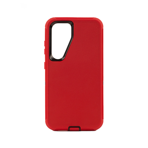[840000013482] ESTUCHE TIPO DEFENDER SAMSUNG S24 PLUS ROJO CON CLIP