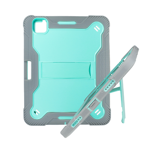 [840000013062] ESTUCHE TRI PROTECTOR IPAD PRO 11 (2018)/11(2020-21-22) C/PORTA PLUMA VERDE/GRIS